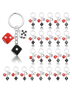 Llaveros de Casino Sureio 24 Pcs PVC Impermeable Fiesta