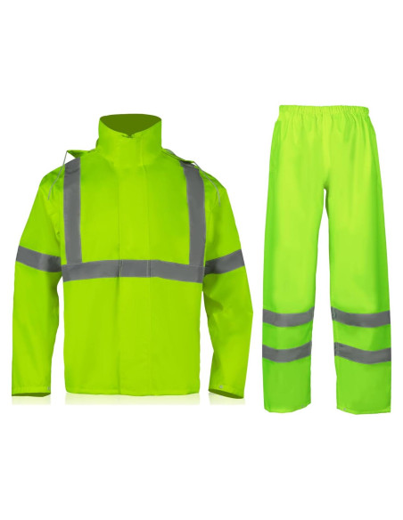 Chaqueta de Lluvia Hi Vis VENDACE Impermeable L/XL Amarillo