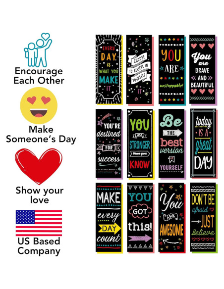 Marcadores Motivacionales Iconikal - 100 Unidades - 5.72x15.24 cm