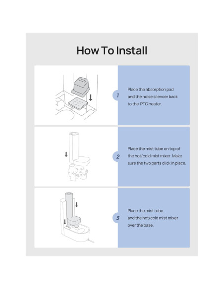 Almohadillas de Absorción de Minerales Dreo 16-Pack para Humidificadores