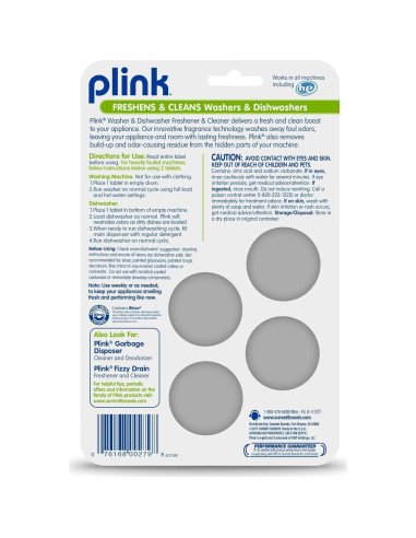 Limpiador y Ambientador para Lavadoras y Lavavajillas Summit 9024 - 8 Tabletas