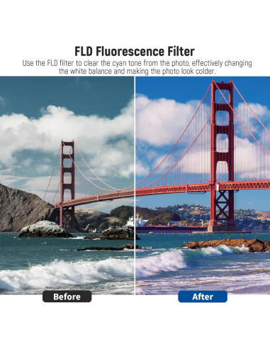 Kit de Filtros de Lente Neewer 58mm ND UV CPL FLD para DSLR