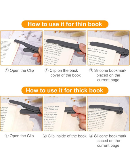 3 Marcadores Automáticos de Silicona QiyuanLS - Regalos Lectura