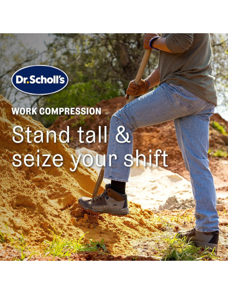 Calcetines de Compresión Dr. Scholl's para Hombre - 3 Pares Negros