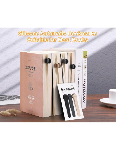 3 Marcadores Automáticos de Silicona QiyuanLS - Regalos Lectura
