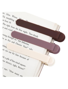 3 Marcadores de Página Automáticos Meiqils de Silicona