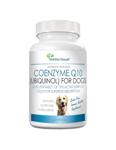 Suplemento Coenzima Q10 Ubiquinol para Perros 120 Tabletas