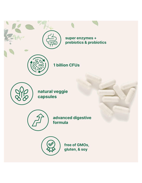 Super Enzimas Digestivas Micro Ingredients 240 Cápsulas Vegetales