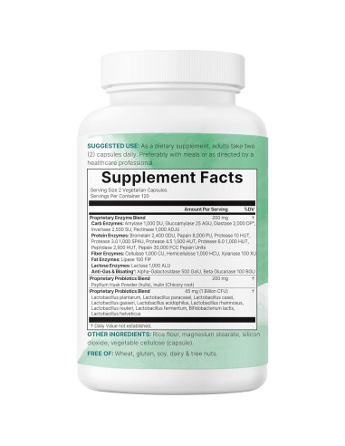 Super Enzimas Digestivas Micro Ingredients 240 Cápsulas Vegetales