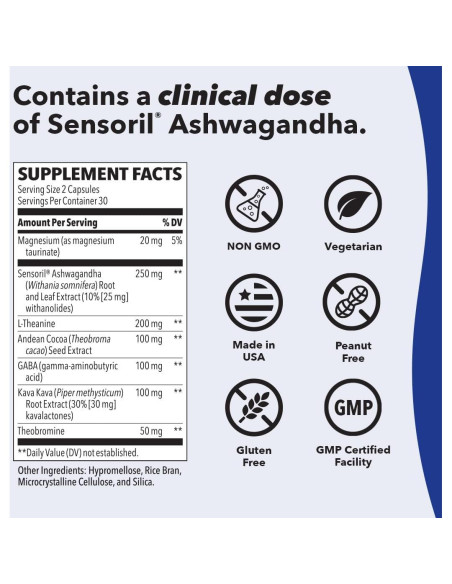 LifeSeasons Anxie-T Plus 120 Cápsulas - Apoyo Estado de Ánimo