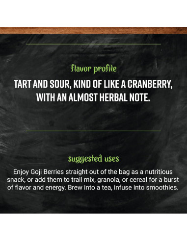 Frutas Goji Enteras Secas Frontier Co-op 454 Gramos