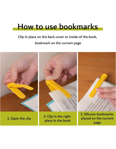 3 Marcadores Automáticos de Silicona MOTEERLLU - Accesorios de Lectura