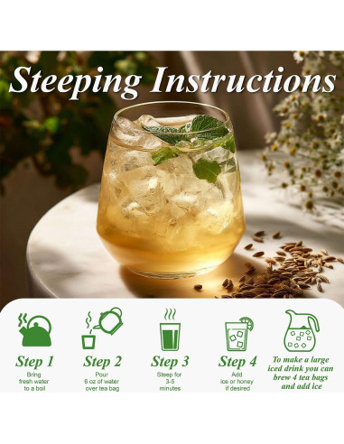 Bolsitas de Té de Hinojo 100% Natural WEETEE - 100 Unidades