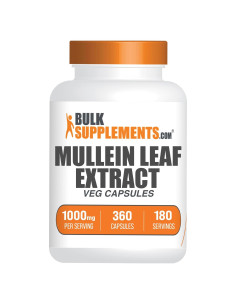 Cápsulas de Hoja de Mullein BulkSupplements 1000mg 360 Unidades