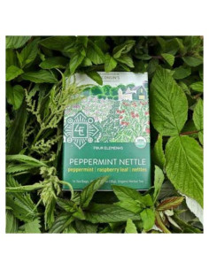 Té Herbal Orgánico Cuatro Elementos Menta y Ortiga 16 Bolsitas