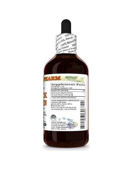 Extracto de Comino Negro Hawaii Pharm 118 ml Natural Vegano