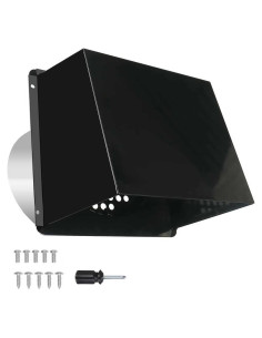 Cubierta de Ventilación de Secadora 6" YLSAZL Negra