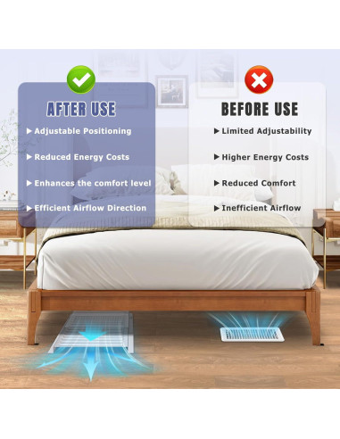 Extensor Magnético de Ventilación Touri 2 Pack 33 cm Ajustable