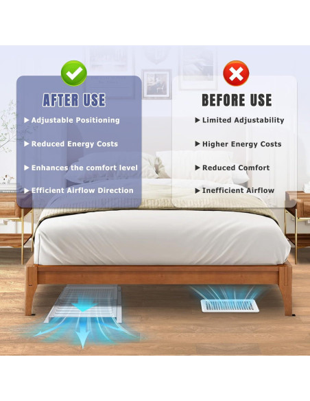 Extensor Magnético de Ventilación Touri 2 Pack 33 cm Ajustable