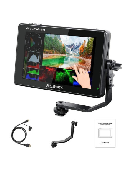 Monitor de Campo FEELWORLD LUT7 7" 4K 1920x1200 Táctil 2200nit