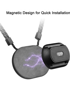 Soporte Magnético para Cámara Corporal ERYUE BH-15 Negro 2