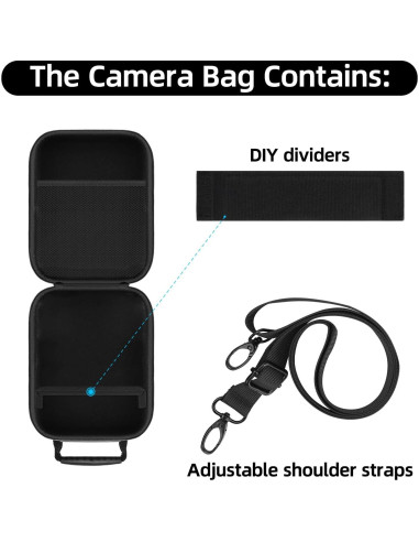 Funda de Almacenamiento HESPLUS para Canon AE-1 y Rebel 2000 - Negra