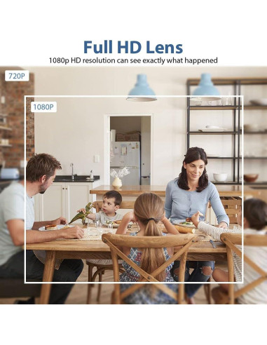 Cámara Oculta Reloj DAIFAC 1080P HD WiFi Detección Movimiento