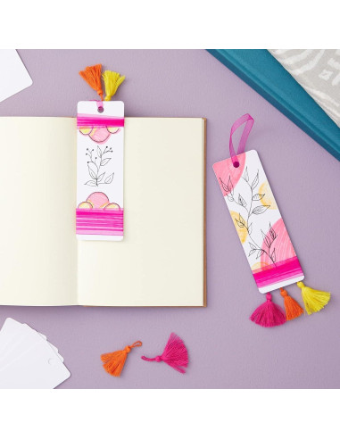 Paquete de 300 Marcadores de Libros Blancos Juvale 15.24x5.08 cm