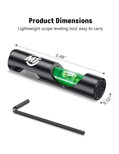 Nivel de Burbuja para Mira MidTen de Aluminio 18g