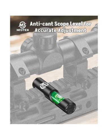 Nivel de Burbuja para Mira MidTen de Aluminio 18g