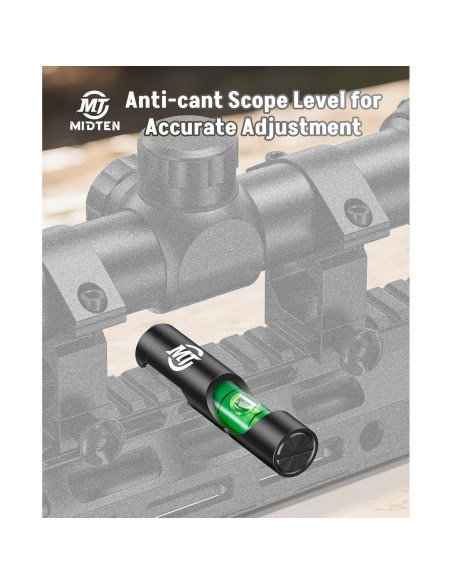 Nivel de Burbuja para Mira MidTen de Aluminio 18g