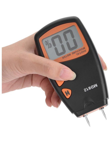 Medidor de Humedad Digital MD812 con Pantalla LCD y Bolsa