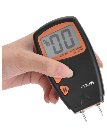 Medidor de Humedad Digital MD812 con Pantalla LCD y Bolsa