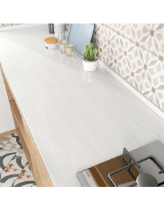 Papel Contacto Autoadhesivo Madera Blanca WESTICK 0.8m 2