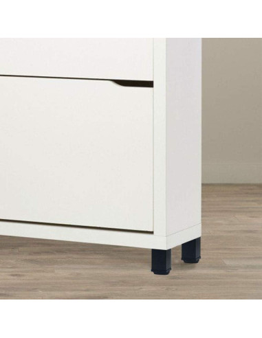 Piernas de Mueble Metálicas Ajustables QLLY 10.2 cm Juego de 4 Negro