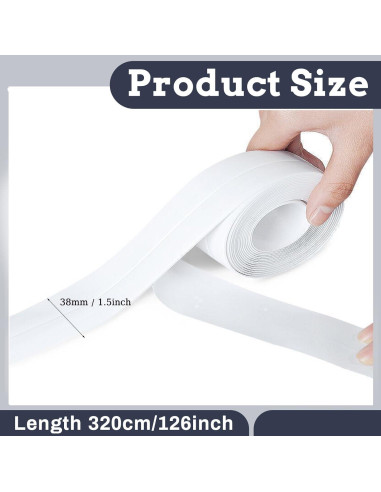 Cinta de Sellado Autoadhesiva PVC Sehfupoye 3 Rollos 38mm x 3.2m