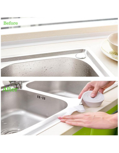 Cinta de Sellado Autoadhesiva PVC Sehfupoye 3 Rollos 38mm x 3.2m