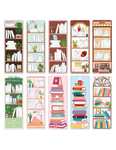 100 Piezas Marcadores de Libros BOBOKA Doble Cara 17.99x6.50cm