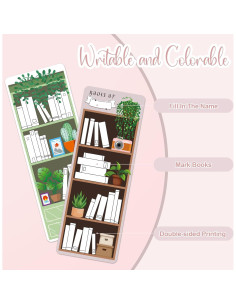 100 Piezas Marcadores de Libros BOBOKA Doble Cara 17.99x6.50cm 2