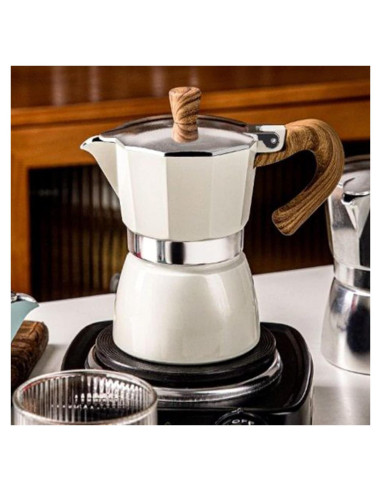 Cafetera Moka Conyee 3 Tazas 150 ml Manual para Estufa