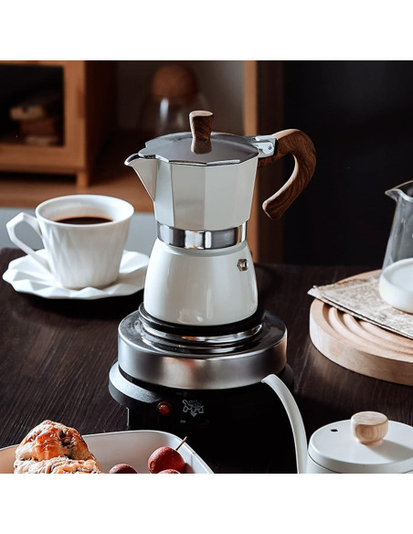 Cafetera Moka Conyee 3 Tazas 150 ml Manual para Estufa