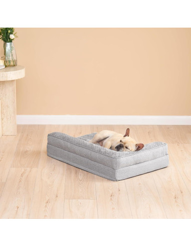Cama para Perros EHEYCIGA Ortopédica Impermeable 76x51 cm Gris
