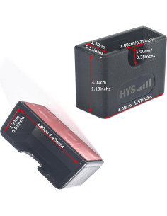 Soporte de Radio HYS PU Adhesivo para Auto y Cintura 4pcs 2