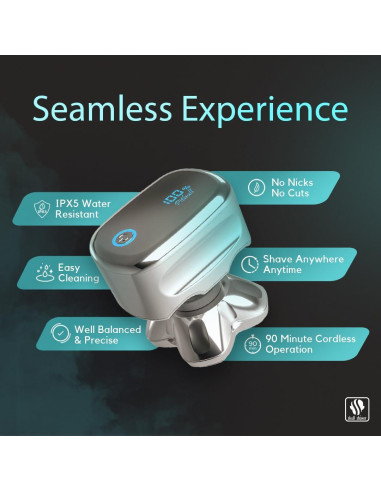 Afeitadora de Cabeza Skull Shaver Pitbull Platinum Pro - Húmedo/Seco