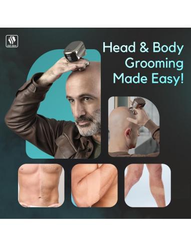 Afeitadora de Cabeza Skull Shaver Pitbull Platinum Pro - Húmedo/Seco