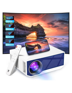 Proyector Mini ZDK Full HD 1080P 16000 Lúmenes WiFi Bluetooth