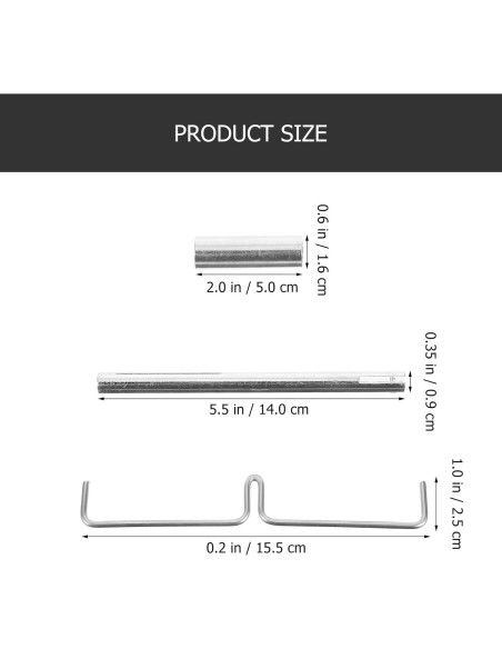 DOITOOL Varilla de Revolver para Máquina de Palomitas de Maíz