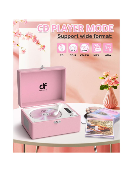 Reproductor de CD Bluetooth DANFI AUDIO DF-003 Rosa