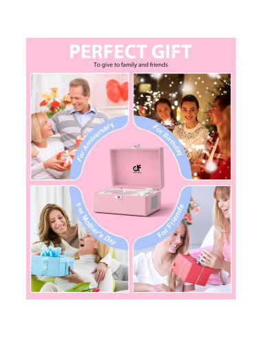 Reproductor de CD Bluetooth DANFI AUDIO DF-003 Rosa