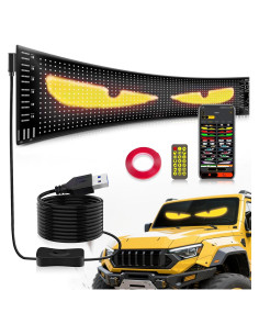 Cartel LED Programable Pak 3.6" x 14.7" Flexible con Control Remoto